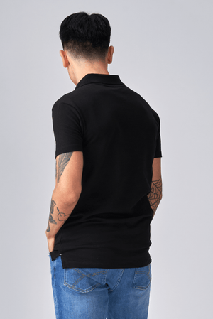 Muscle Polo Shirt - Sort