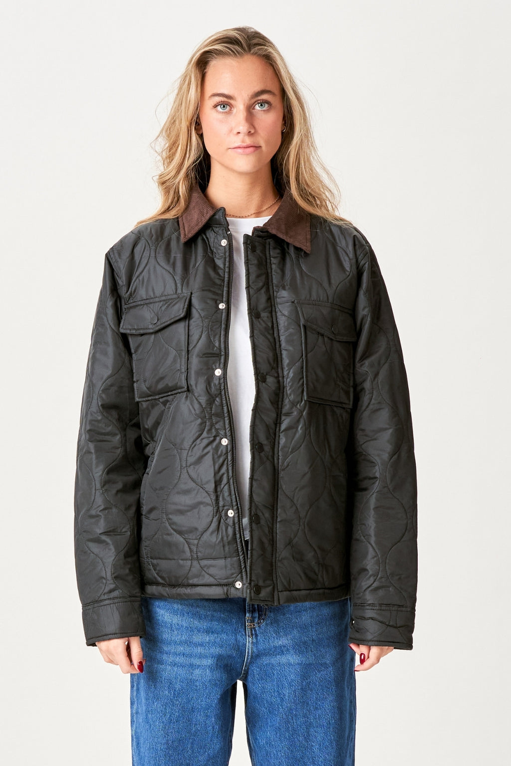 Ella Quiltet Jacket - Sort