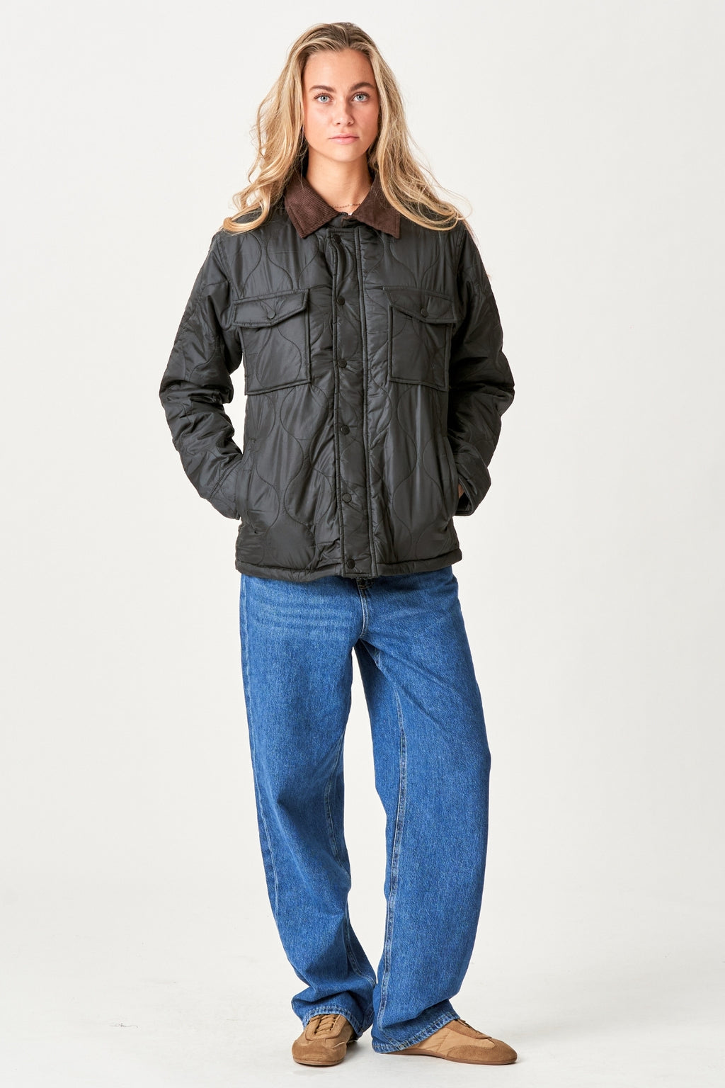 Ella Quiltet Jacket - Sort