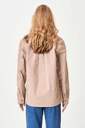 Amber Twill Skjorte - Khaki