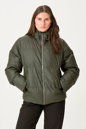 Lexie Coated Jacket - Olive