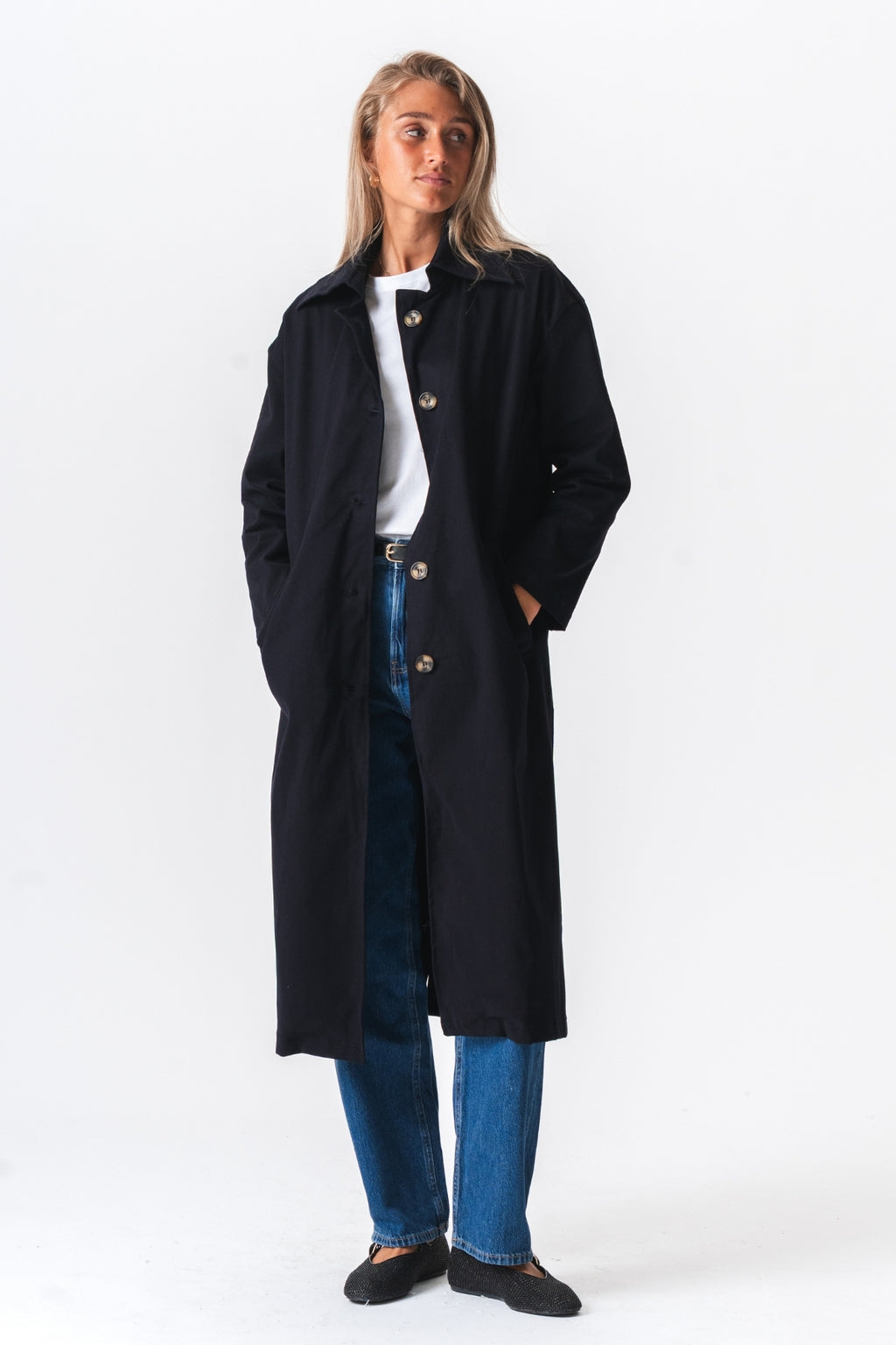 Carla Trenchcoat - Navy