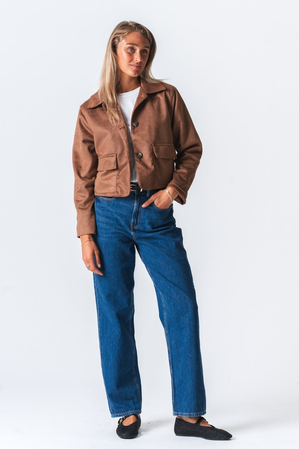 Nelly Kort Jakke - Brun