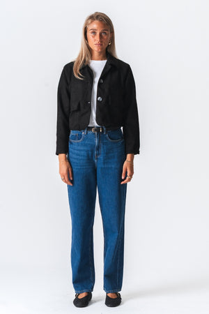 Nelly Kort Jakke - Sort