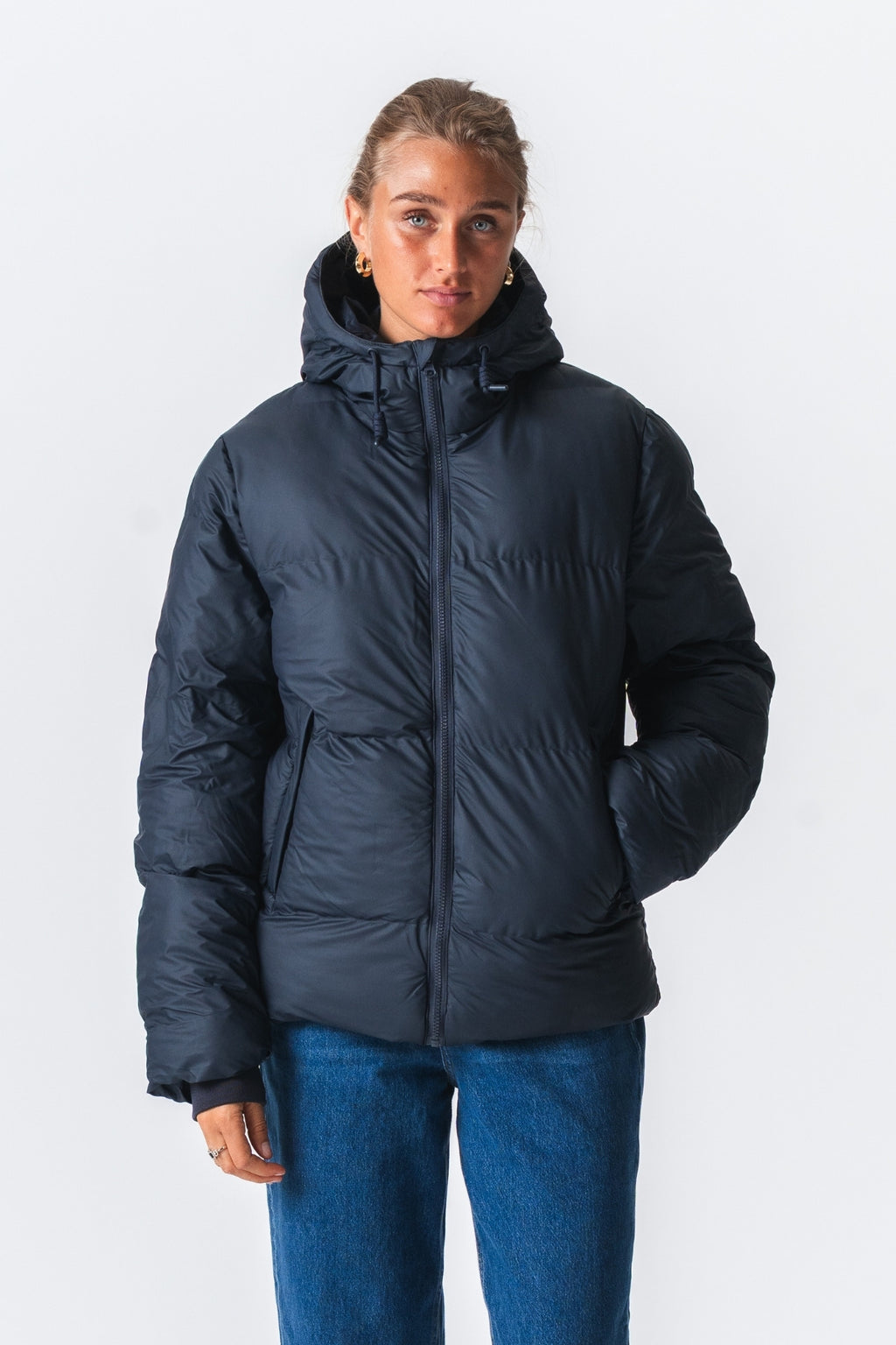 Lexie Coated Jacket - Navy