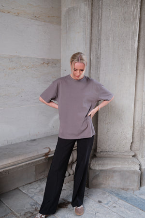 Heavy Boxfit Tee - Mørkegrå