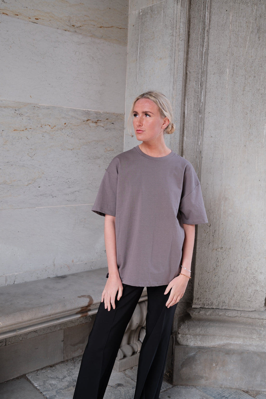 Heavy Boxfit Tee - Mørkegrå