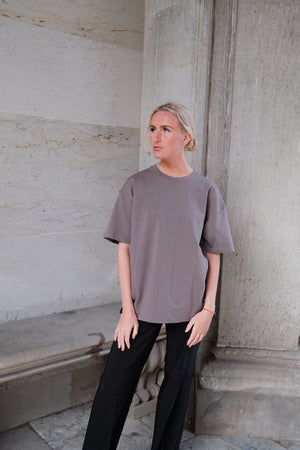 Heavy Boxfit Tee - Mørkegrå