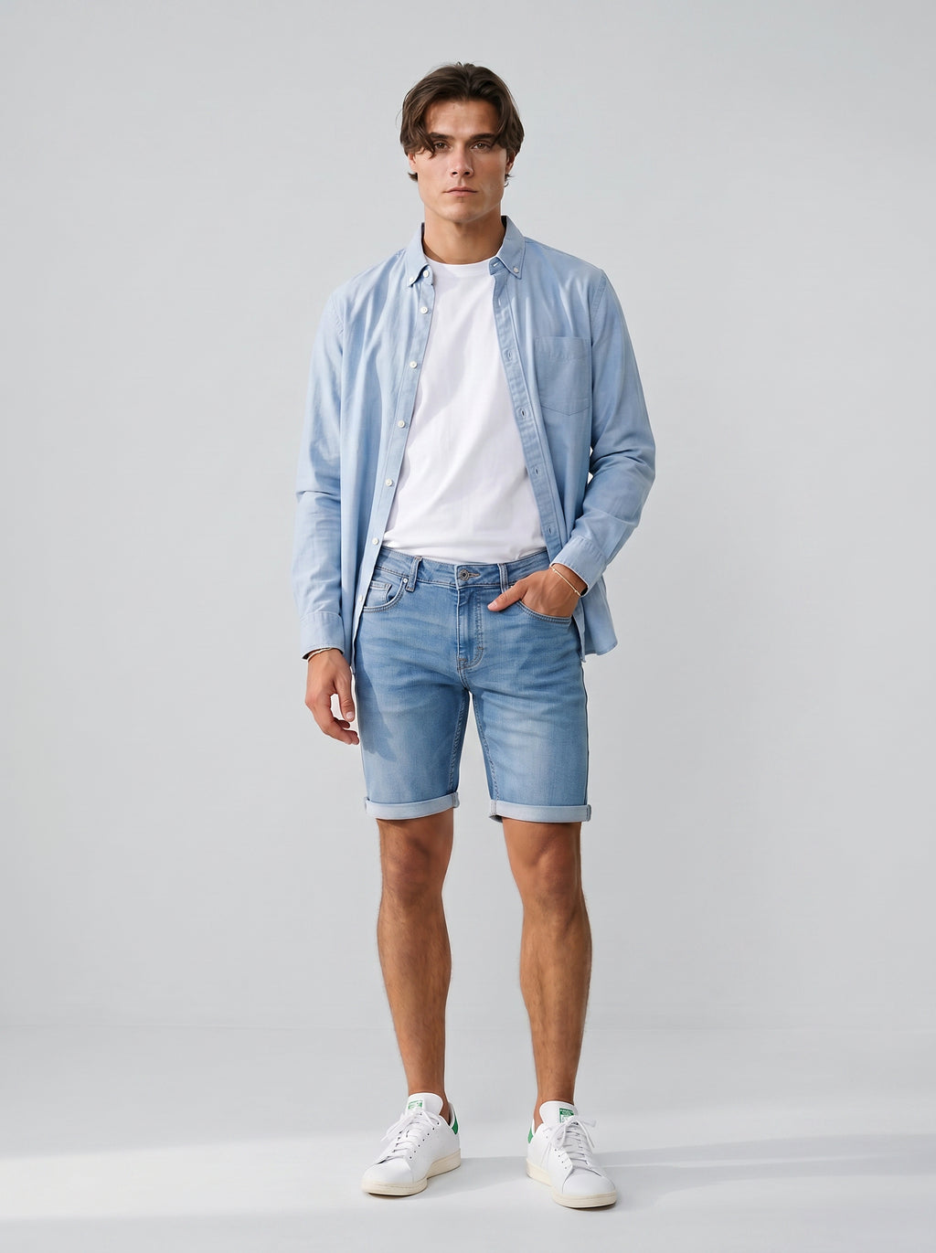 De Originale Performance Denim Shorts - Denim Blue