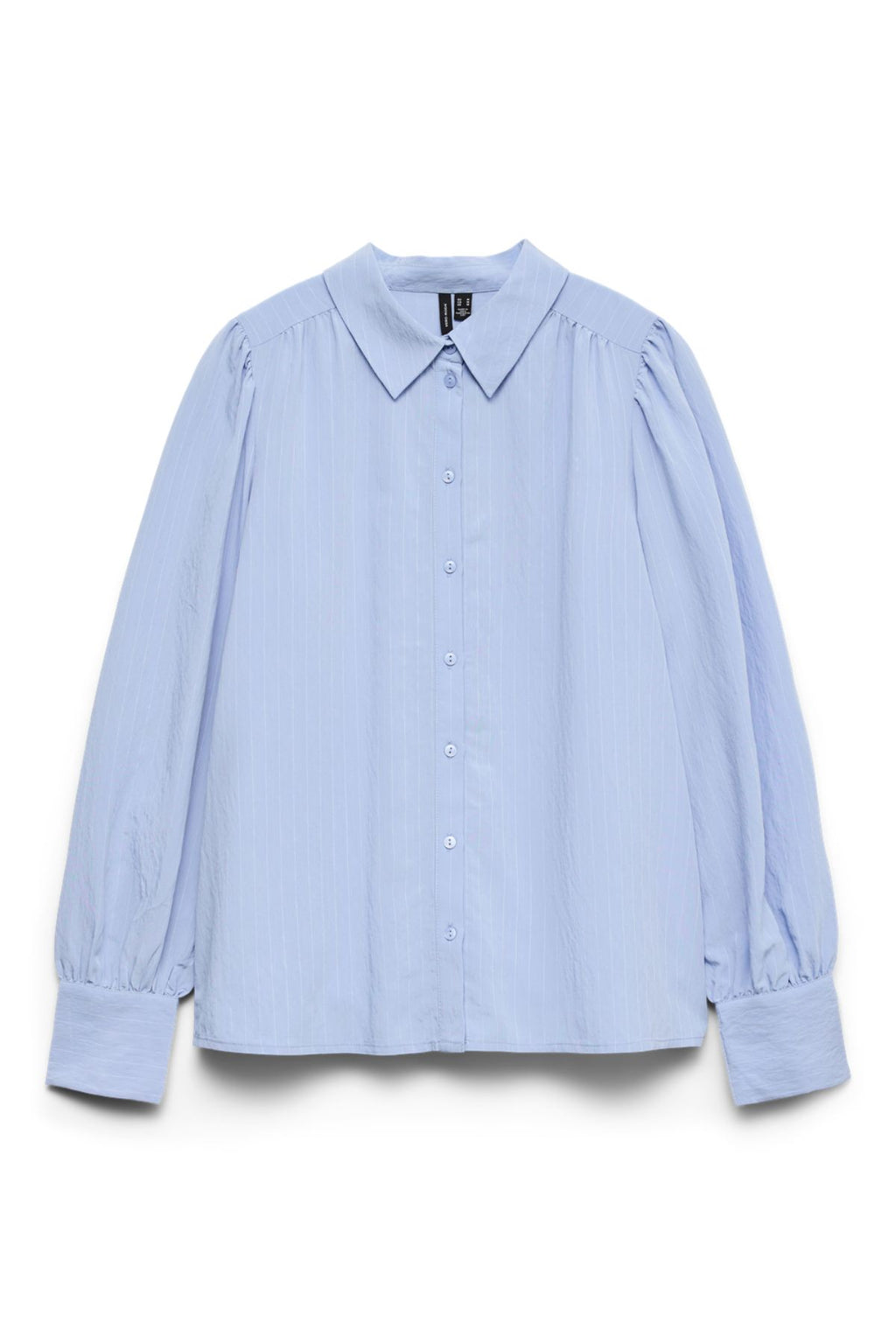 Millie Skjorte - Brunnera Blue/Snow White