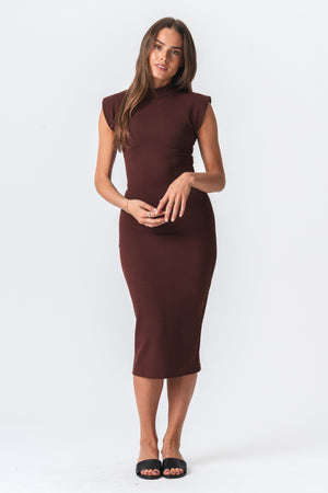 Isabella Kjole - Brun