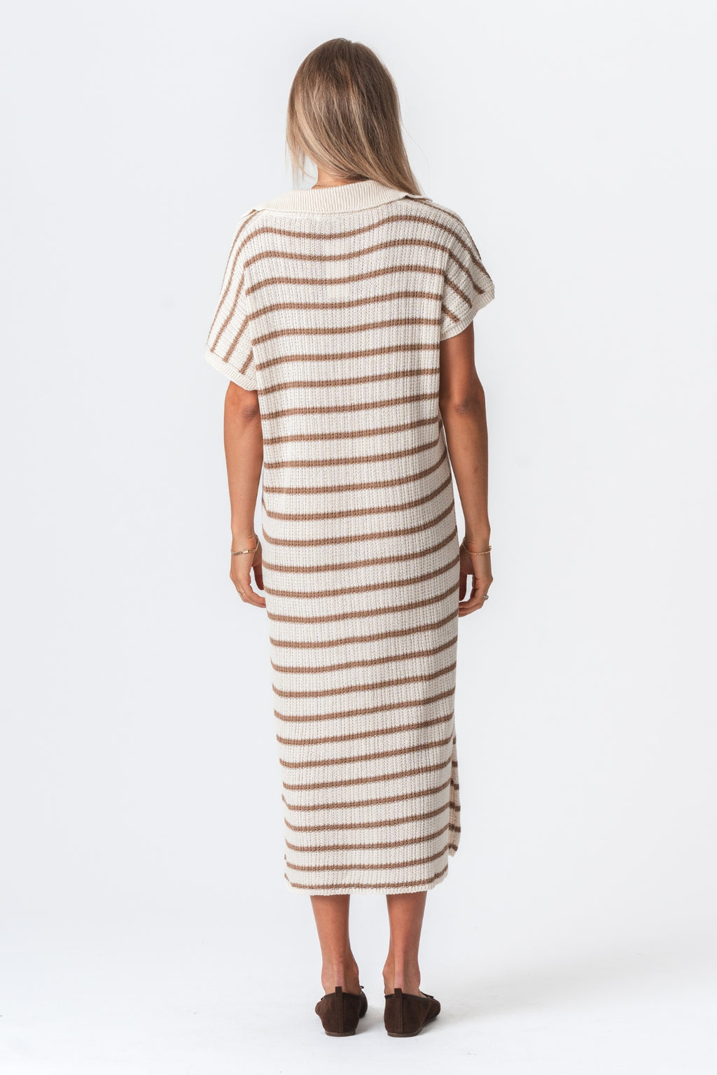 Victoria Kjole - Hvid/Beige