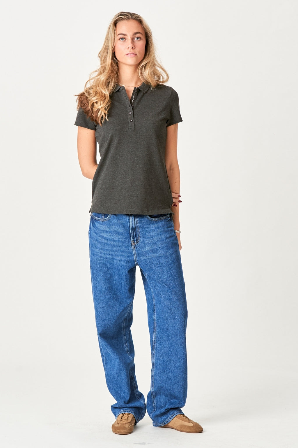 Polo Shirt - Mørke Grå