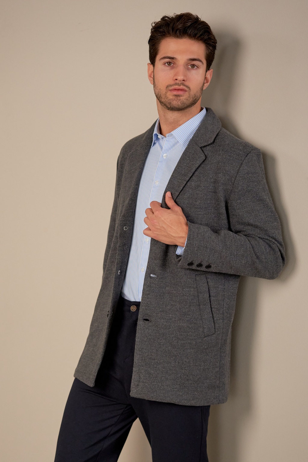 Klassisk frakke - Grå