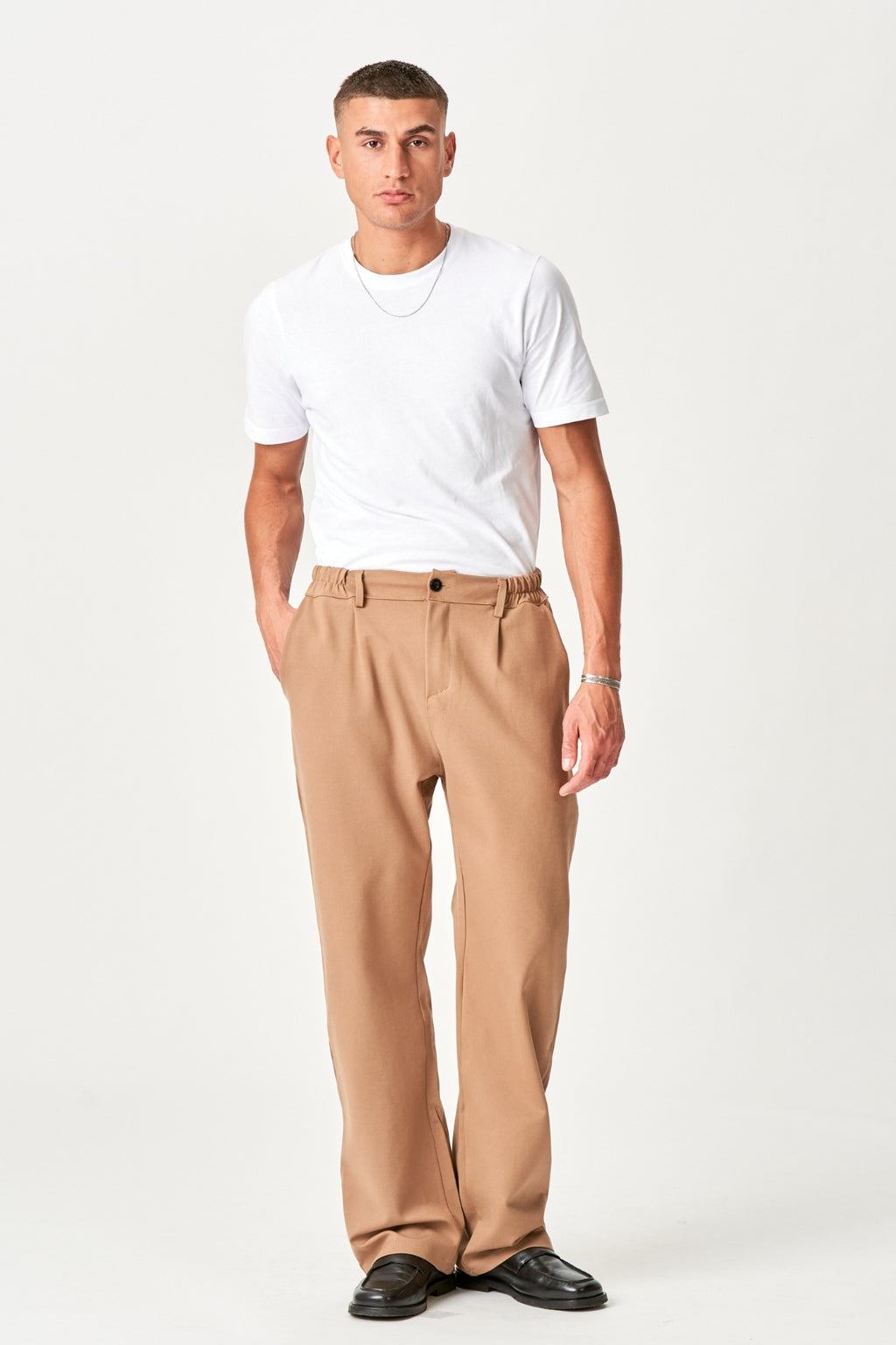 Suit pants loose - Khaki