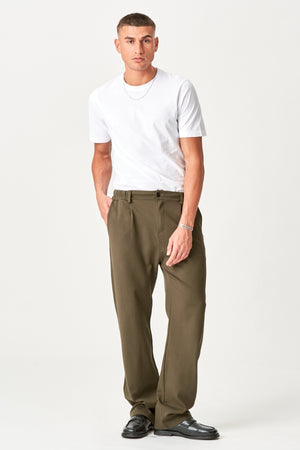 Suit pants loose - Army Green