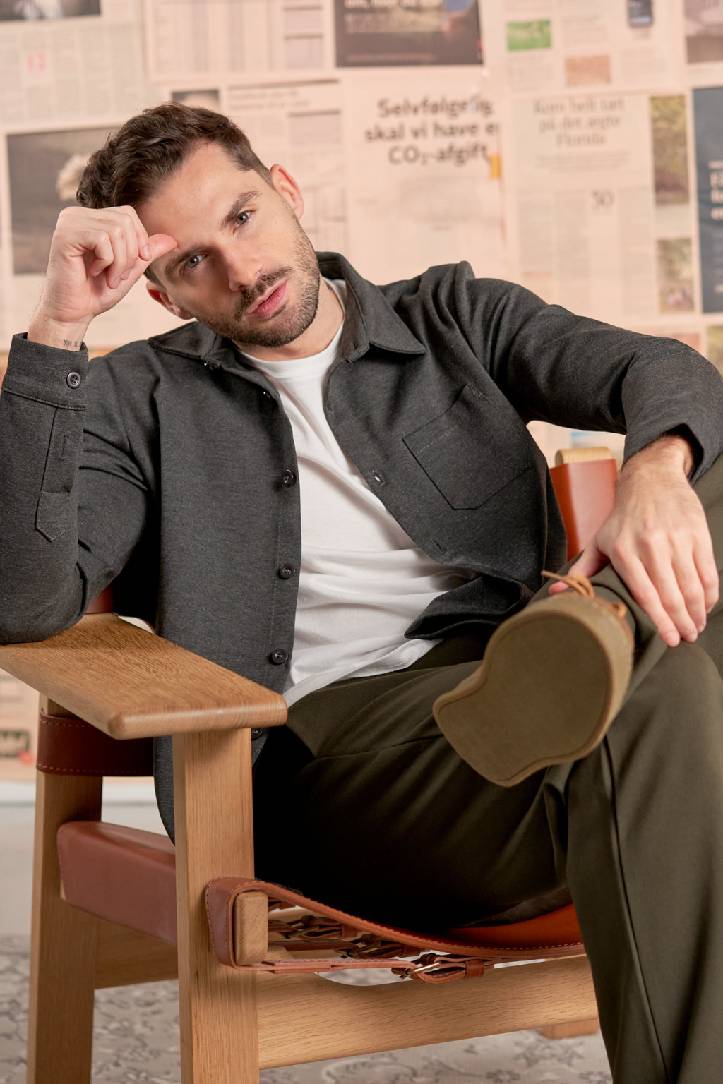 Performance Overshirt - Meleret Grå