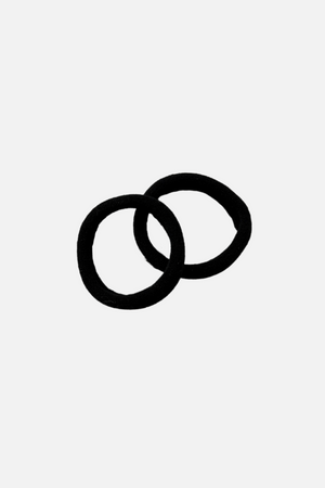 Hårelastik - Sort (1 stk.) (Sample)
