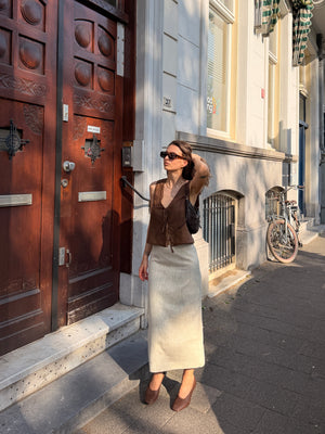 Hør Vest Brun