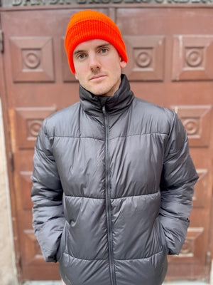 Knitted beanie - Orange