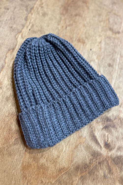 Ribbed Beanie - Mørkegrå