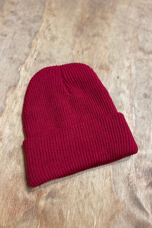 Knitted beanie - Rød