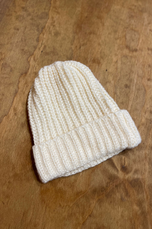 Ribbed Beanie - Lys Beige