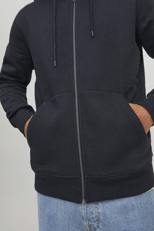 Star Basic Sweat Zip Hoodie - Sort