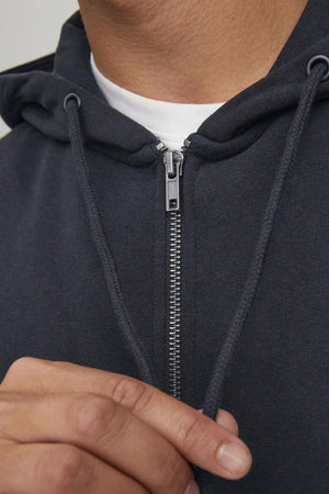 Star Basic Sweat Zip Hoodie - Sort