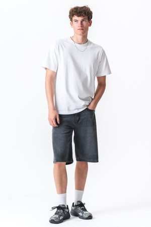 Denim Shorts Loose - Sort