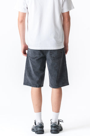 Denim Shorts Loose - Sort