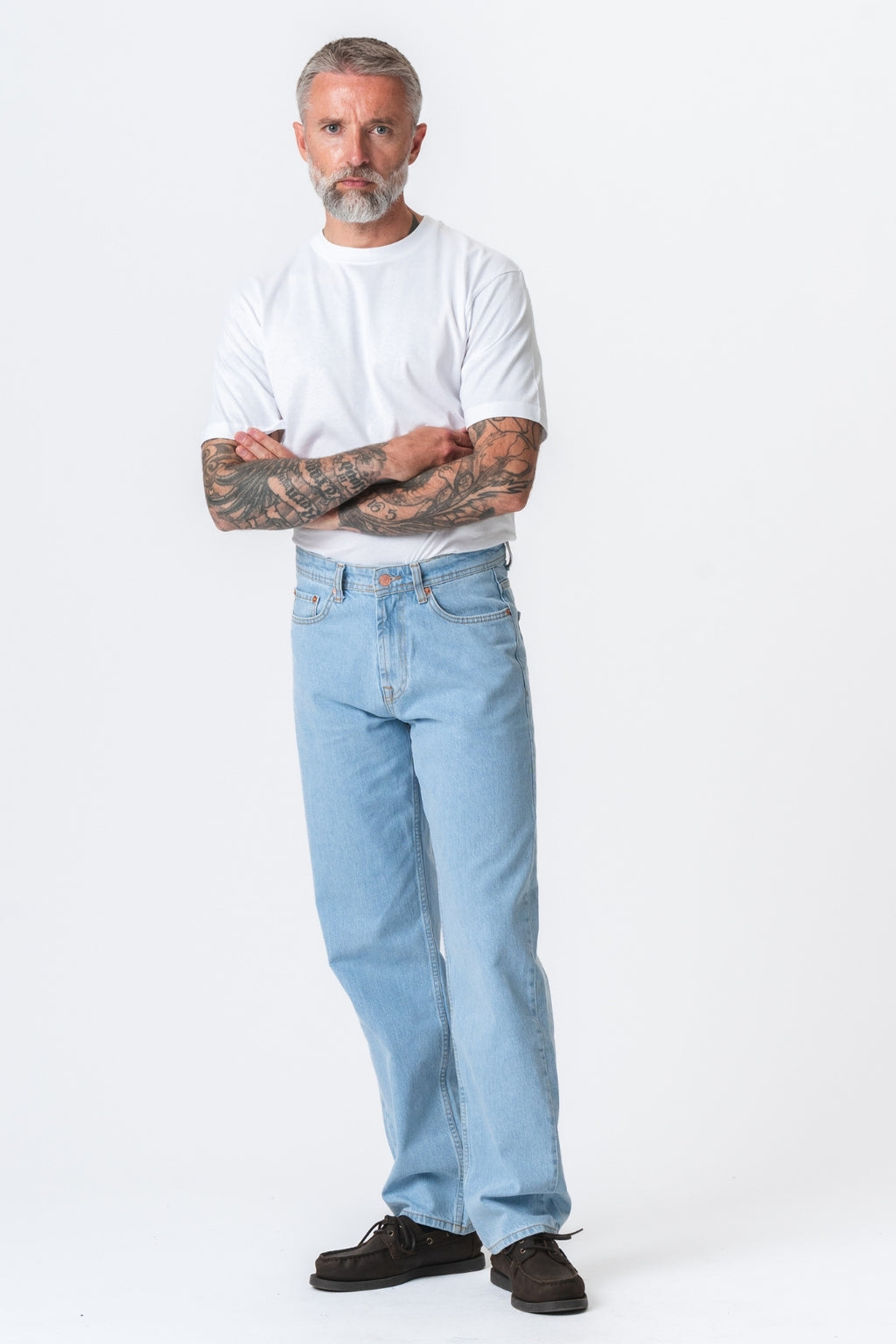 Noah Loose Fit Jeans - Lyseblå Denim