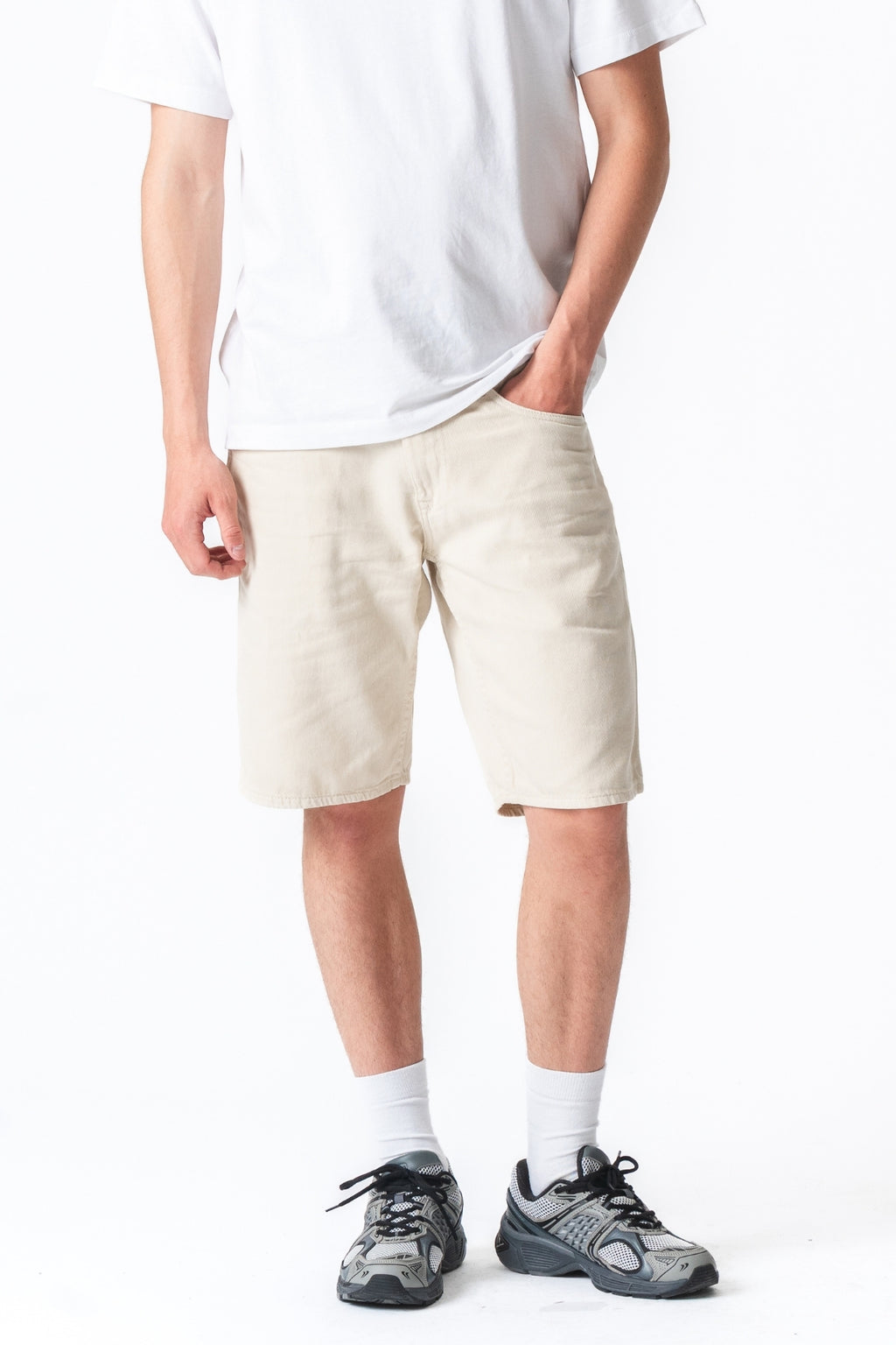 Philip Denim Shorts - Sand