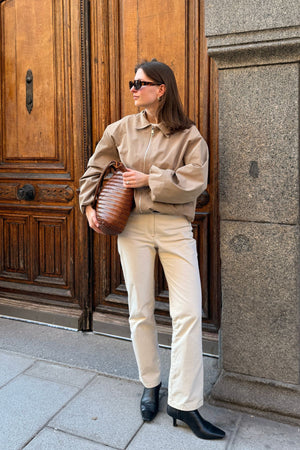 Ines Short Jacket - Camel