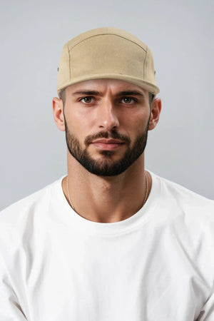 5 Panel Cap - Khaki