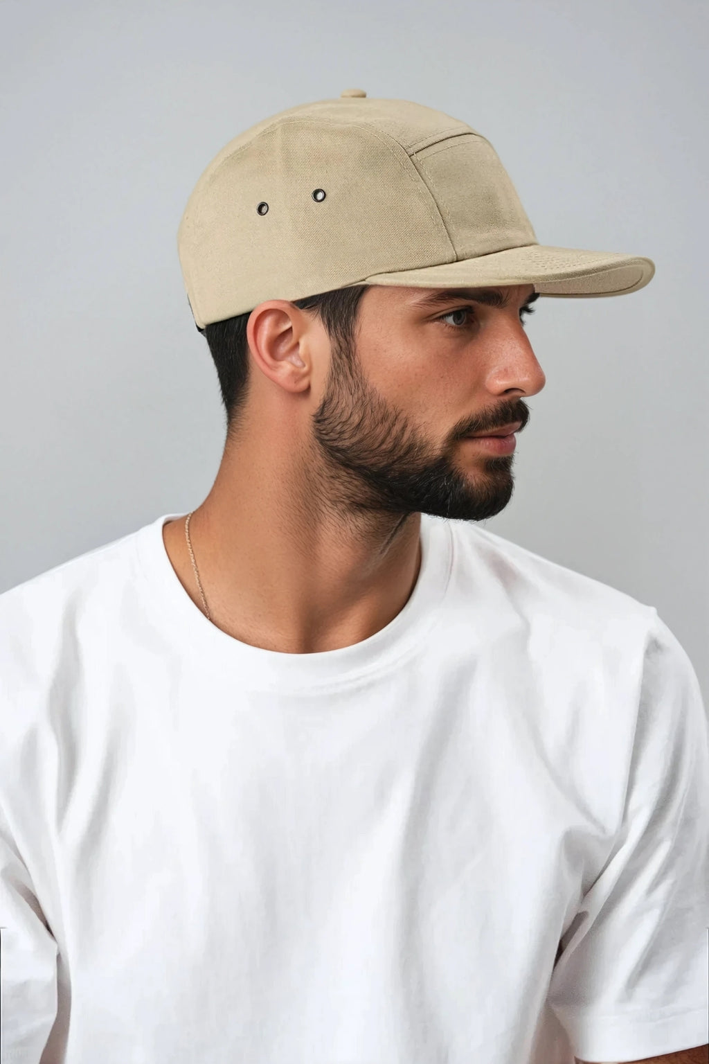 5 Panel Cap - Khaki