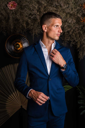 Performance Jakkesæt (Blå) + Skjorte (V.I.P)