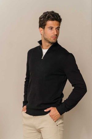 Pullover Half Zip - Sort