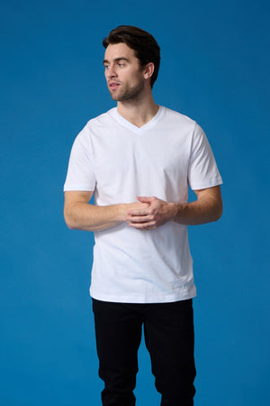 Basic V-neck t-shirt - (6 stk.)