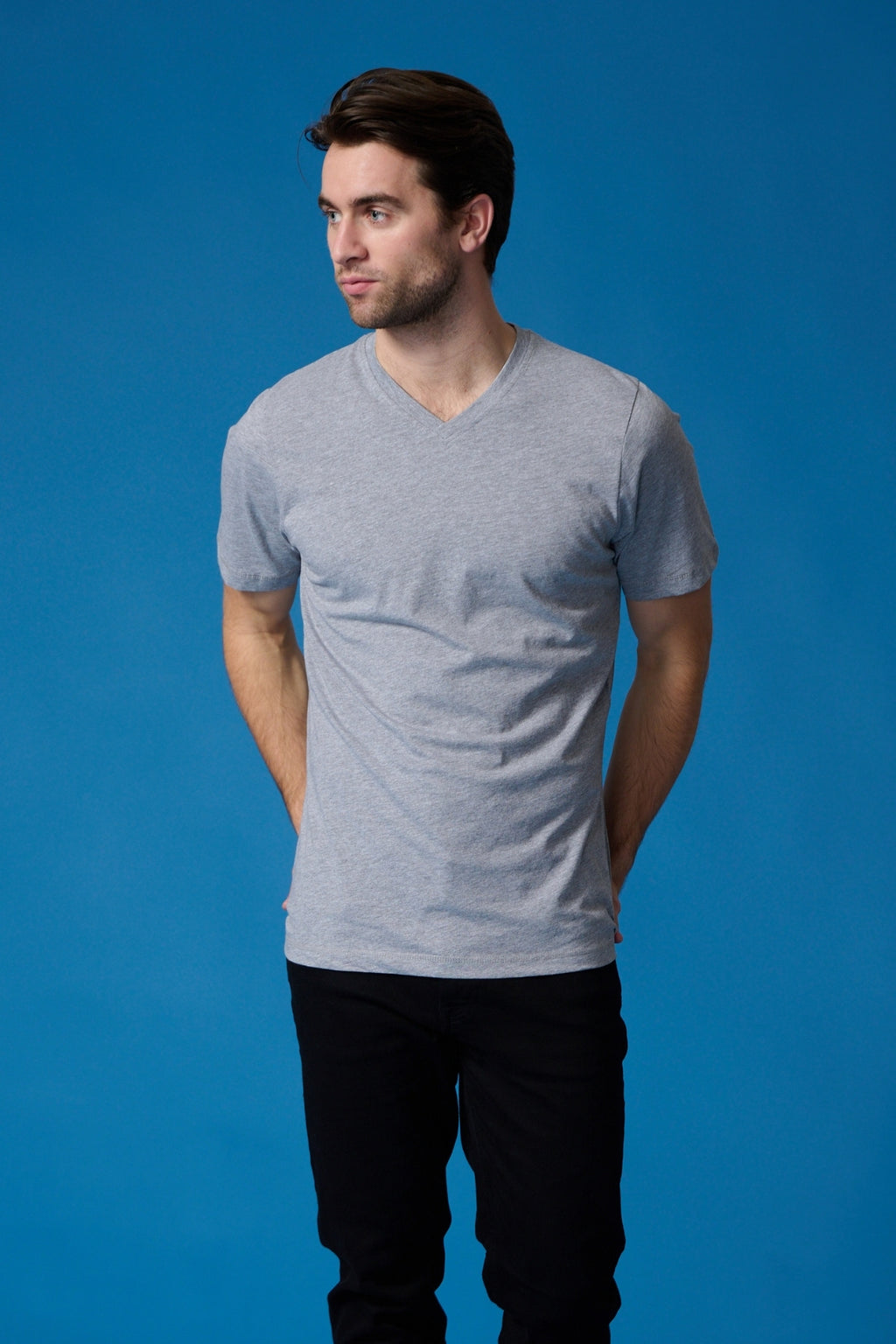 Basic V-neck t-shirt - (7 stk.)
