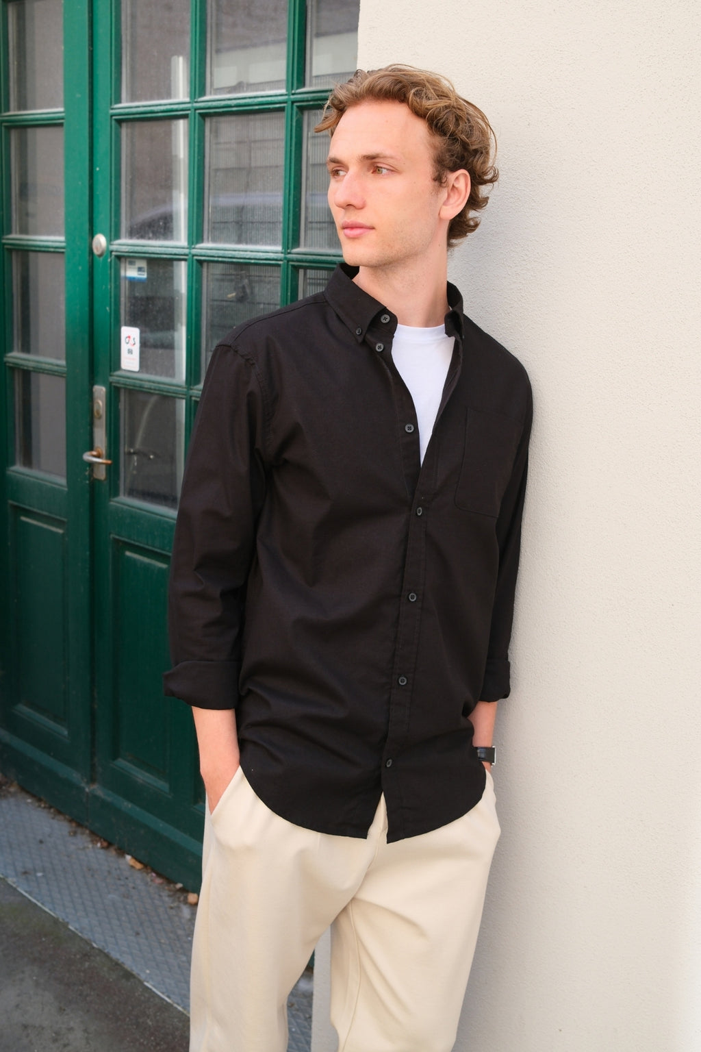 Den Originale Performance Oxford Skjorte - Sort