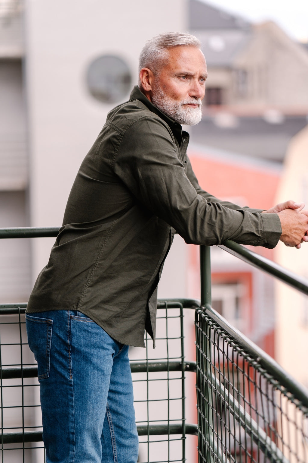 Den Originale Performance Oxford Skjorte - Mørkegrøn