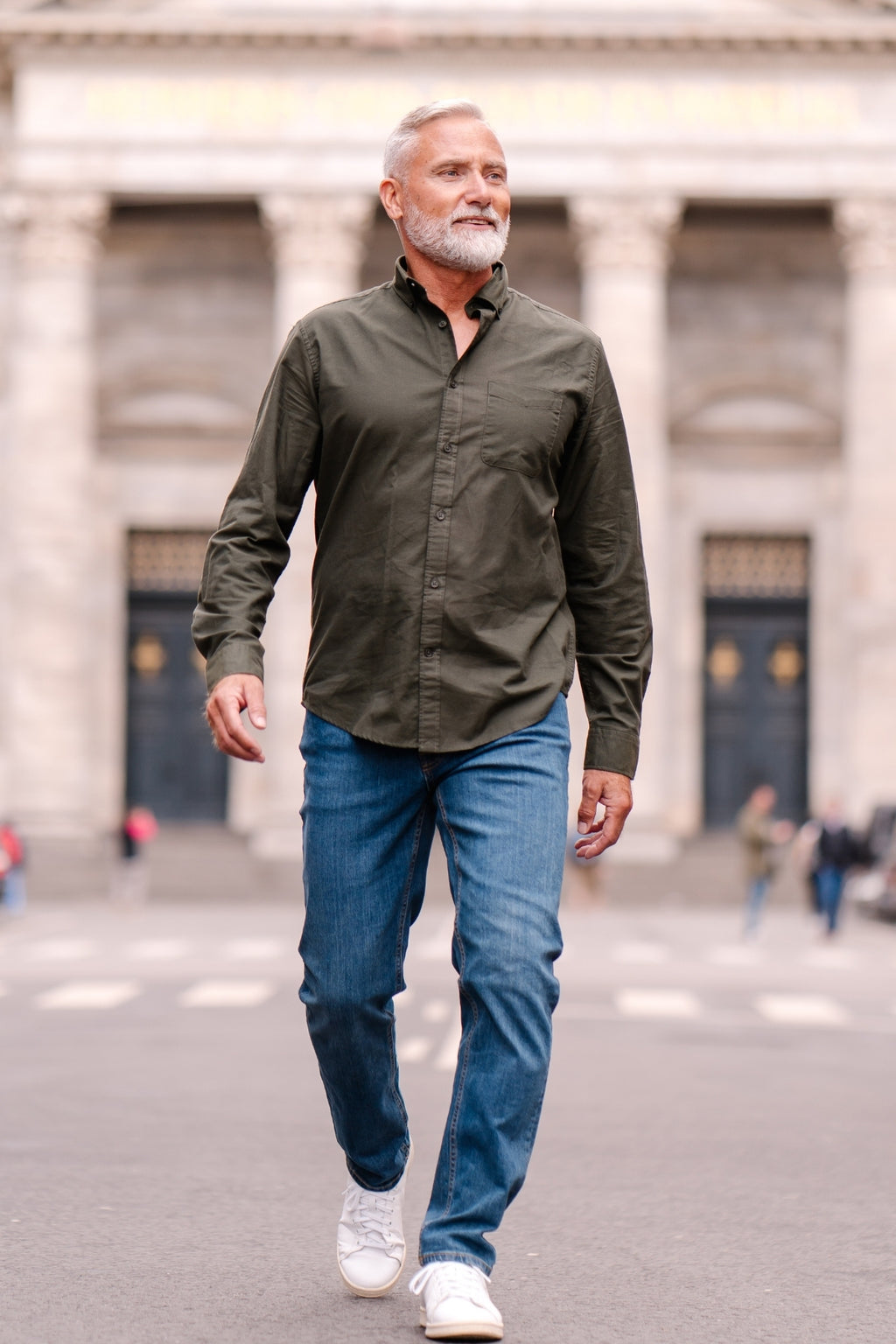 Den Originale Performance Oxford Skjorte - Mørkegrøn