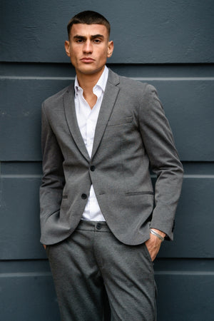 Det Originale Performance Jakkesæt Regular fit - (Mørkegrå)