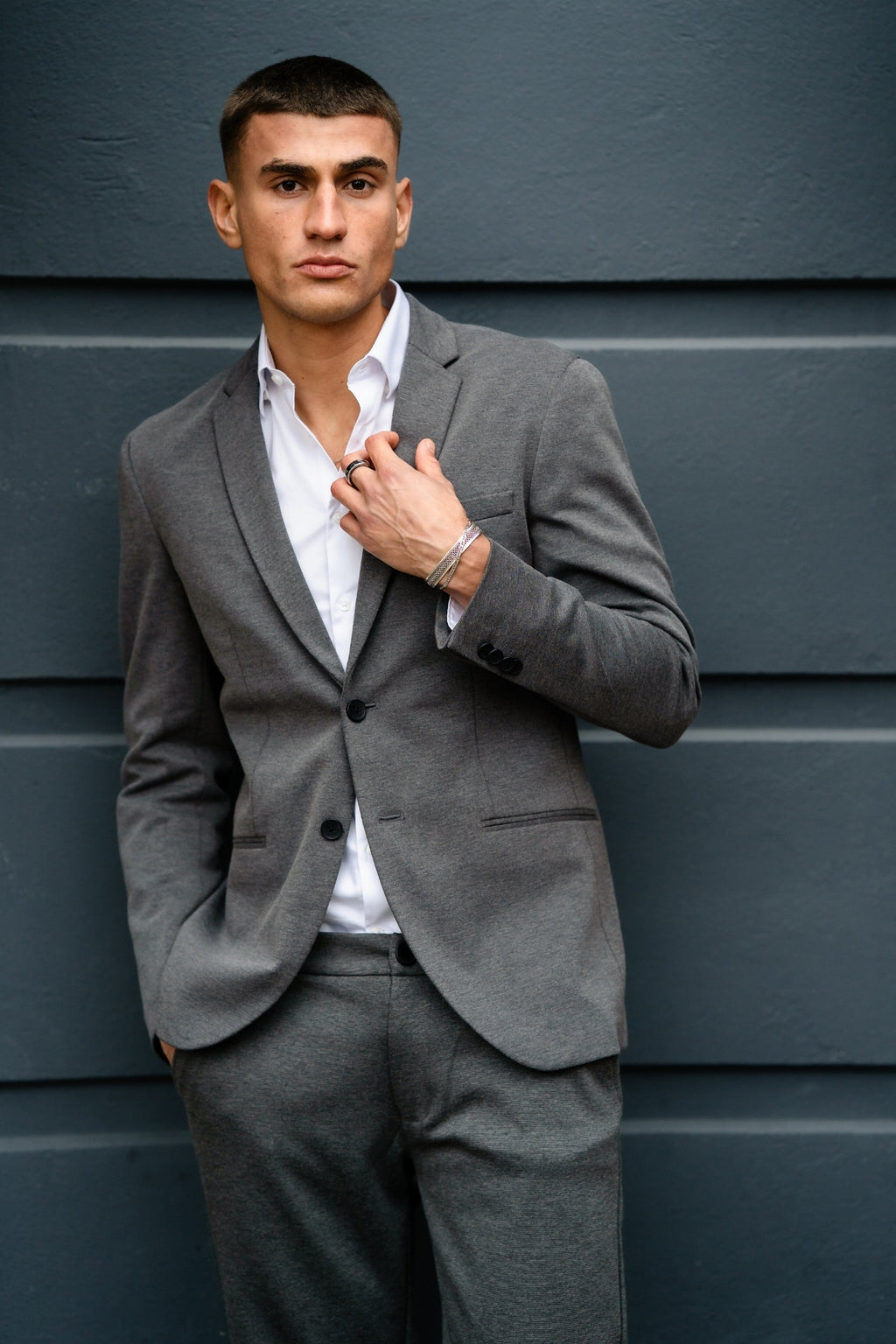 Det Originale Performance Jakkesæt Regular fit - (Mørkegrå)