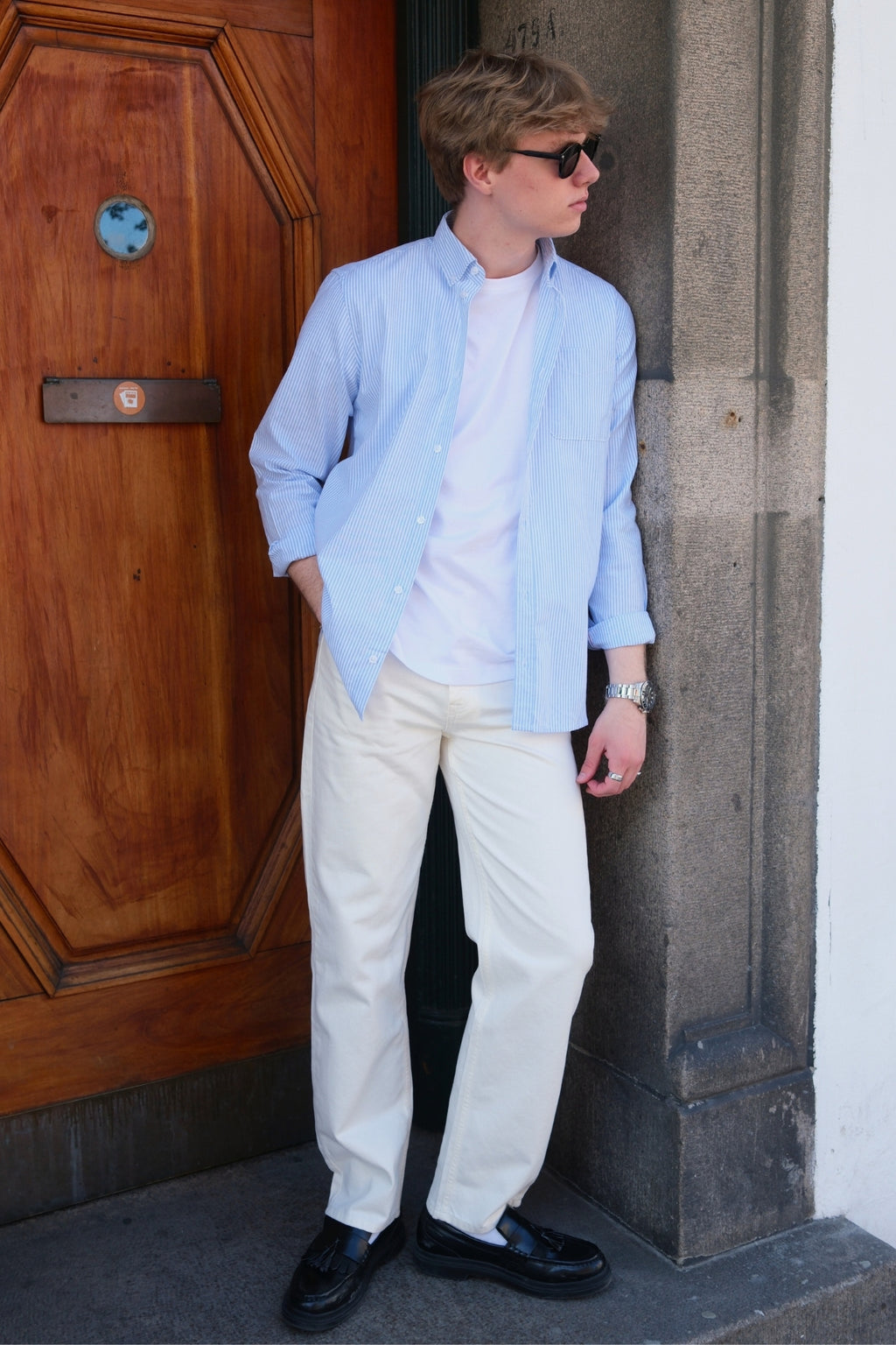 Noah Loose Fit Jeans - Hvid Denim