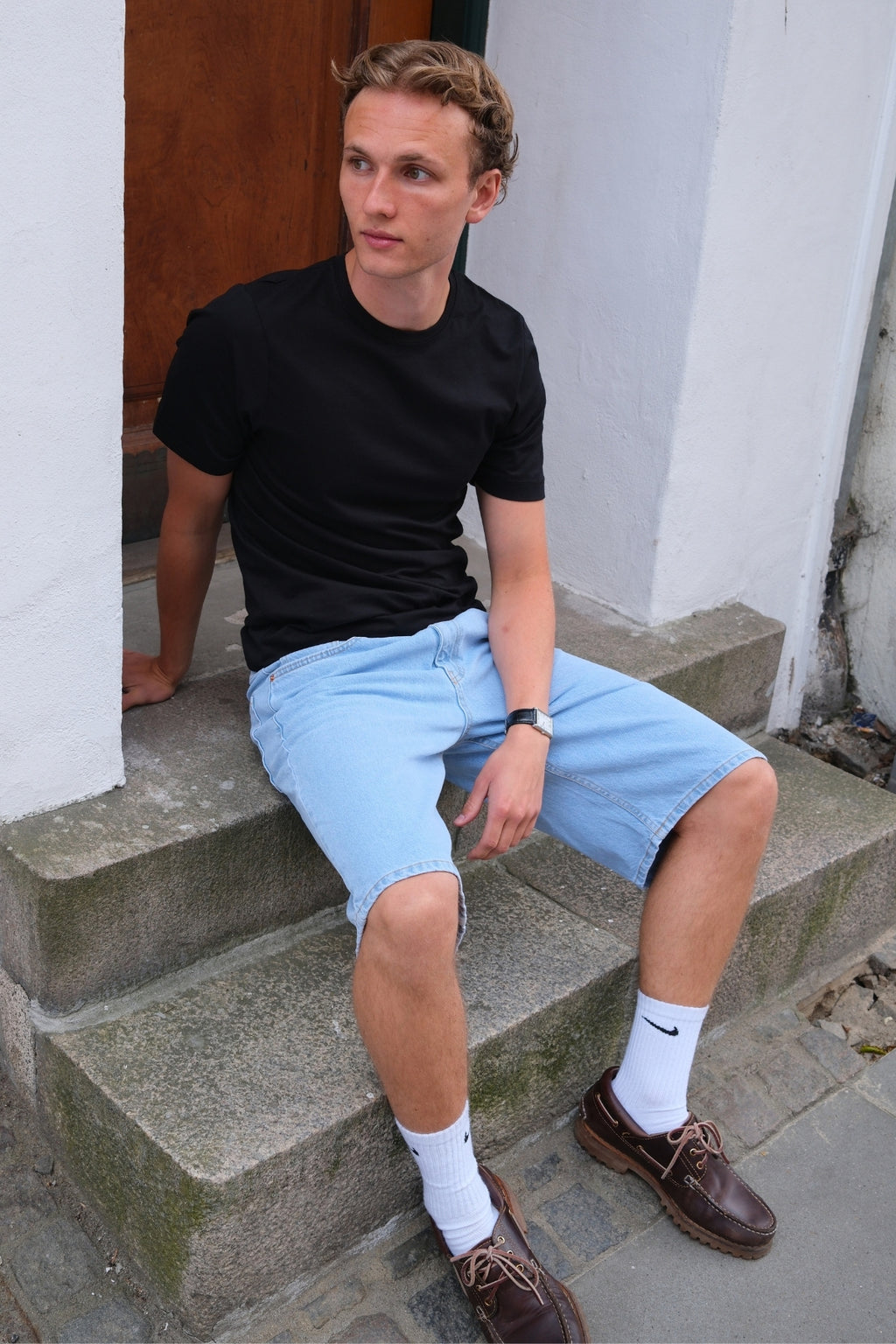 Denim Shorts Loose - Lyseblå