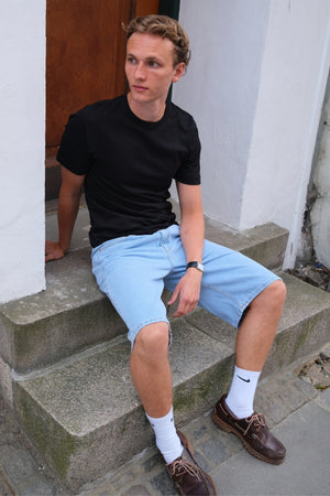 Denim Shorts Loose - Lyseblå