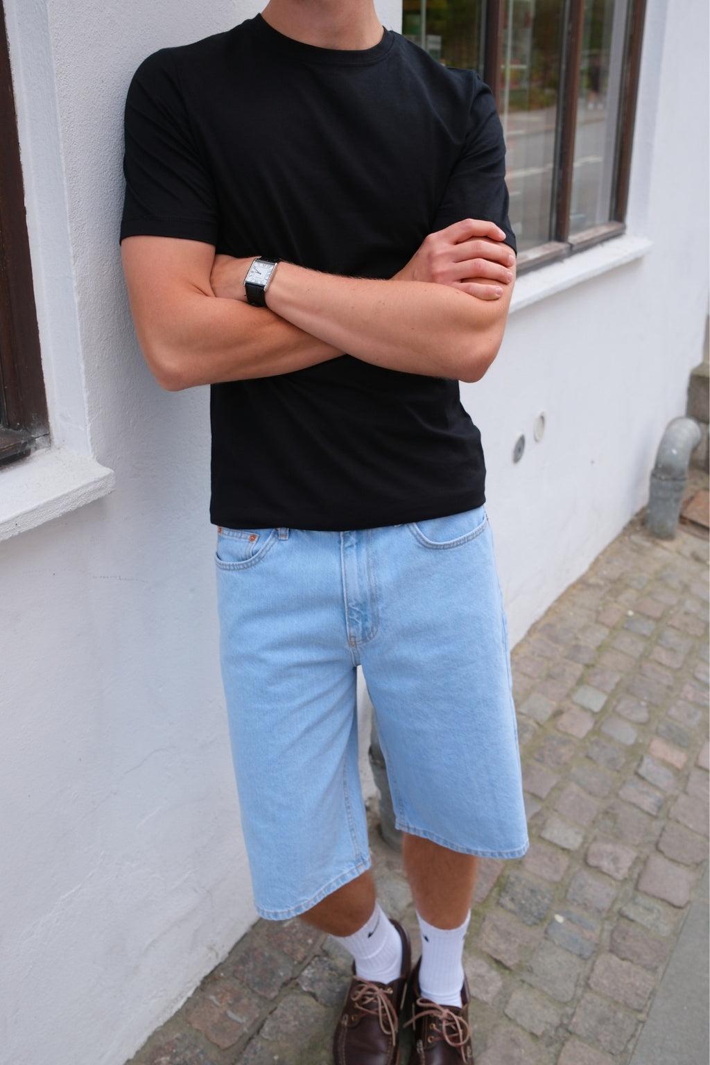 Denim Shorts Loose - Lyseblå