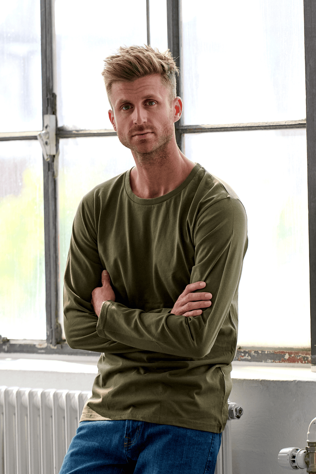 Basic Langærmet T-Shirt - (6 stk.)